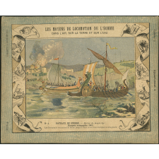 Barques normandes (843) - Les moyens de locomotion de l'homme. Bateaux de guerre N°4. 