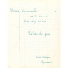 Cahier du jour