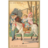 Cartes réclame. Au Bon Marché. Scènes enfantines. 