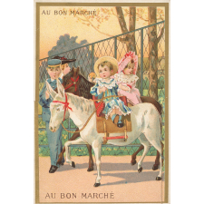 Cartes réclame. Au Bon Marché. Scènes enfantines.