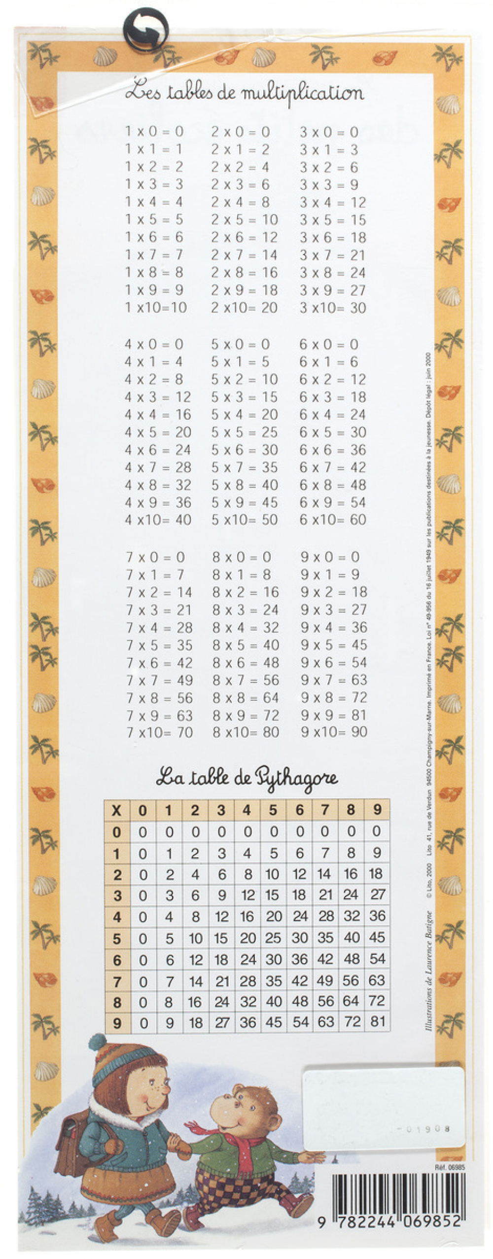 Les Étiquettes autocollantes des petits écoliers.