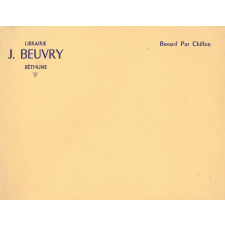Buvard : Librairie J. Beuvry