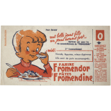 Buvard publicitaire. Farine Fromendor - Pâtes Fromendine. 3ème Commandement.