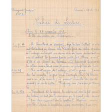 Cahier de Lecture