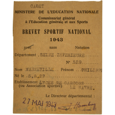 Brevet sportif populaire. 