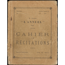 L'annuel : cahier de récitations