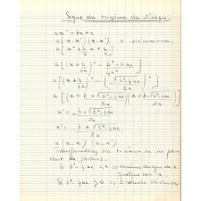 Cahier d'exercices de mathématiques