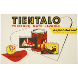 Buvard publicitaire. Tientalo. Peinture mate lavable.
