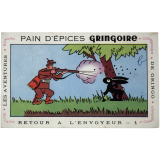 Buvard publicitaire. Pain d'épices Gringoire. Retour à l'envoyeur - n°1. 