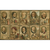 Planches de bons points : hommes célèbres