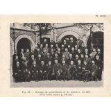 Groupe de professeurs et de maîtres, en 1908.