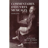 Commentaires d'oeuvres musicales : évolution de la musique
