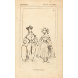 Costume de 1839. Règne de Louis Philippe. XIXe siècle.