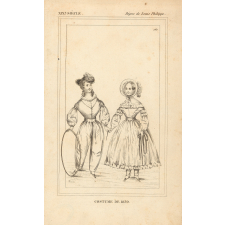 Costume de 1839. Règne de Louis Philippe. XIXe siècle.