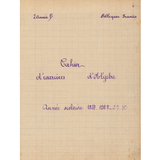 Cahier d'exercices d'algèbre