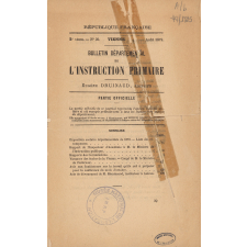Bulletin départemental de l'Instruction primaire. Vienne.