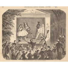 Le théâtre militaire des grenadiers de la garde, à la caserne de courbevoie.