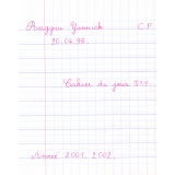 Cahier du jour n°1