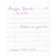 Cahier du jour n°1
