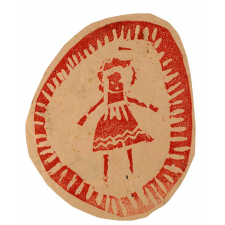 Petite fille. Lino et son tirage papier.