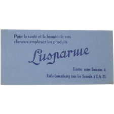 Buvard publicitaire. Lusparue.