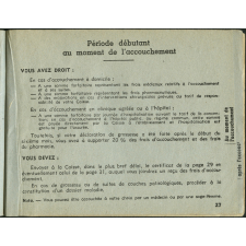 Carnet de maternité assurée