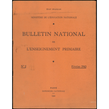 Bulletin National de l'Enseignement primaire. N° 2. Février 1943