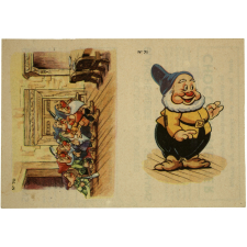 Cartes réclame. Chocolat Menier. Blanche-Neige et les 7 nains. 