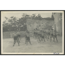 Nîmes, école de plein air : Gymnastique surveillée, cure de soleil, vue des classes, machines à ramer et spirométrie