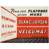Buvard publicitaire. Blanc Jardin. Velgumat. 