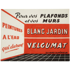 Buvard publicitaire. Blanc Jardin. Velgumat.