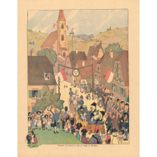 Réception de Charles X dans un village du Bas-Rhin.