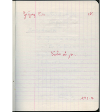 Cahier du jour