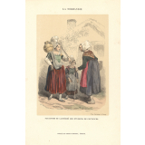 Paysannes et laitières des environs de Coutances.