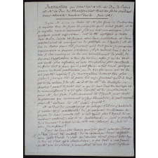 Instructions manuscrites relatives à l'éducation des enfants de Philippe Egalité