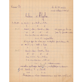 Cahier d'algèbre