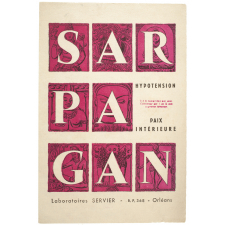 Buvard publicitaire. Sarpagan.