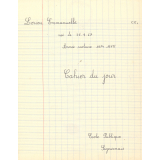 Cahier du jour
