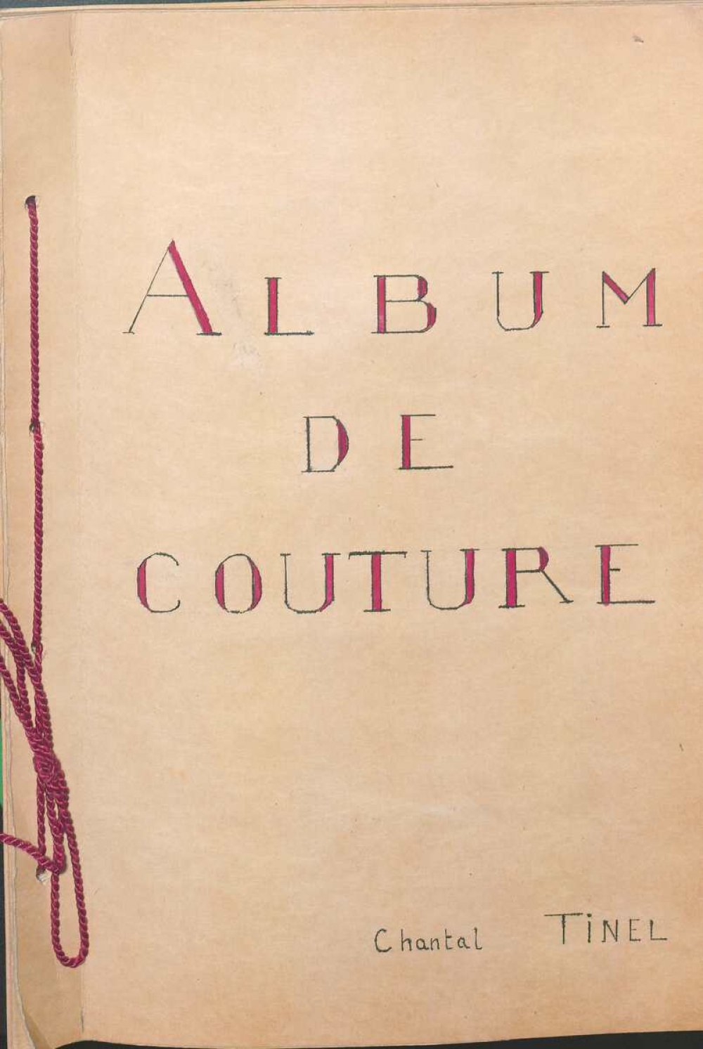 Cahier de couture. Album de couture