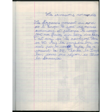Cahier d'histoire