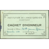 2 cachets d'honneur - Institution de l'Ange-gardien à Domfront