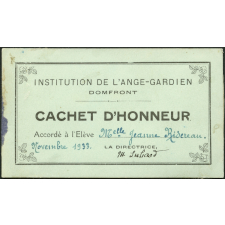 2 cachets d'honneur - Institution de l'Ange-gardien à Domfront