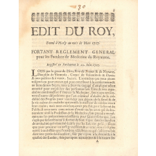 Edit du roy sur les facultés de médecine
