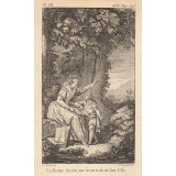 La Reine Blanche, instruisant son fils. 
