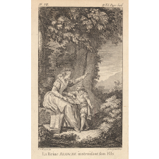 La Reine Blanche, instruisant son fils. 