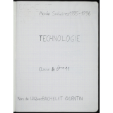 Cahier de technologie