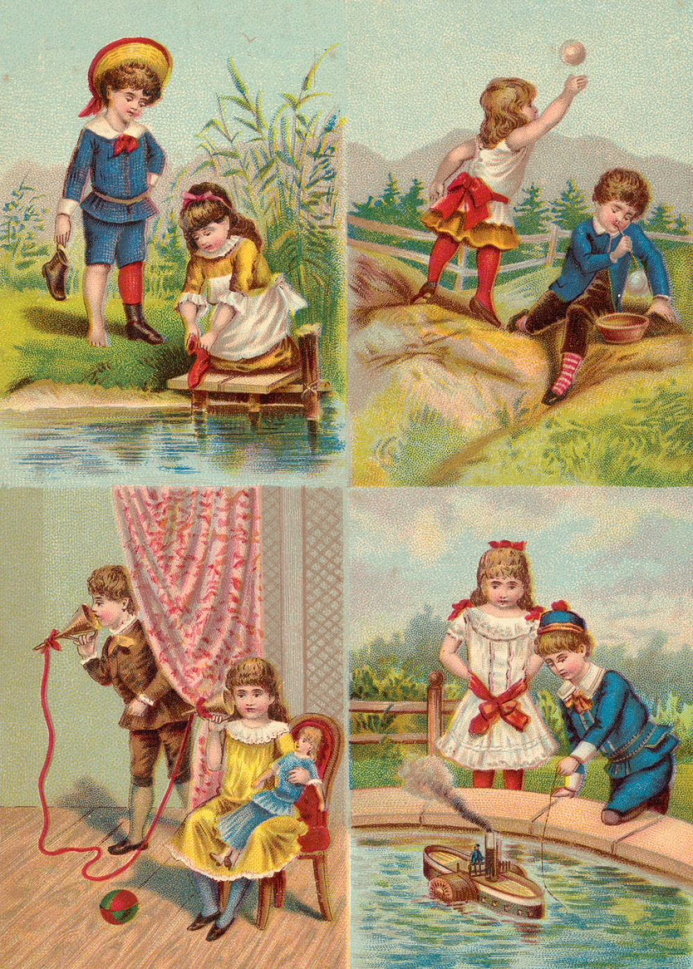 Jeux d'enfants. 