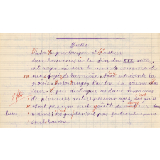 Cahier de roulement / Ecole de Quièvrecourt.