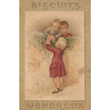 Calendrier. Biscuits Vendroux. 