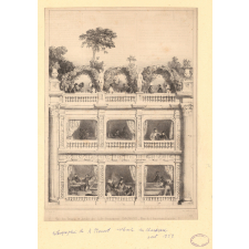 Vue des Divans et Jardin du Café-Restaurant Dagnaux, Rue de l'Ancienne Comédie, 8.